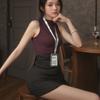 Night concubine royal sister wind secretary uniform suit ol pure desire nightclub tight sexy underwear women's sleeveless hip skirt