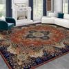 Persian Deluxe Ethnic Style Carpet for Living Room Blue Home Decor Bedroom Tea Table Rug Washable Short Plush Lounge Floor Mats