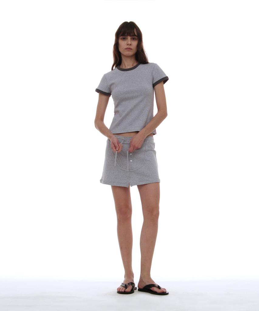 Partimento Woman Pwc Brief Detail Mini Skirt_Melange