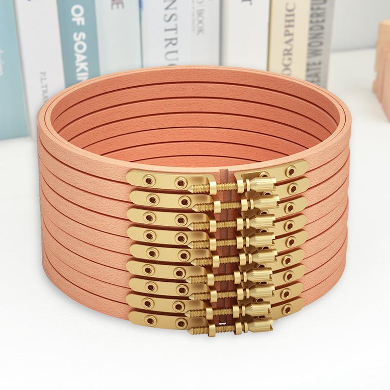 

Handmade Embroidery Beech Wood Frame & Hoop for Cross Stitch and Punch Needle, Solid Wood Circle & Stool Embroidery Tools Diameter 3 inches, Inner Diameter ~7.5cm