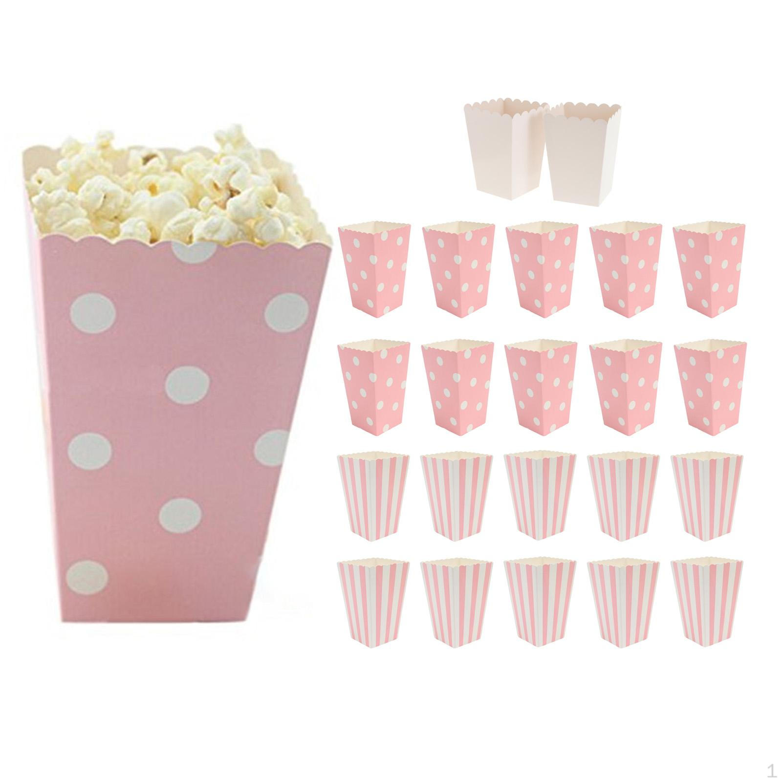 

32Pcs Popcorn Boxes Holder Candy Container for Events Favor Party Theater Supplies