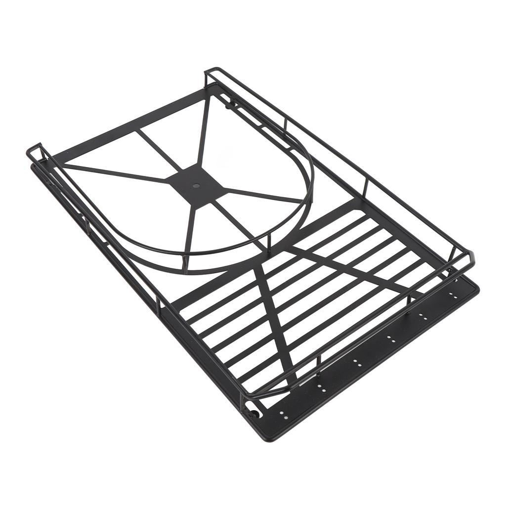 RC Car Roof Luggage Rack Metal Stylish Look Roof Luggage Carrier Tray for Axial SCX6 1/6 RC Car