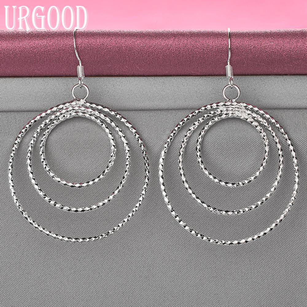 Kolczyki koła ze srebra próby 925 Biżuteria ślubna