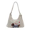 Fashionable Large Capacity Corduroy Tote Bag For Women Stylish Casual Fall Use