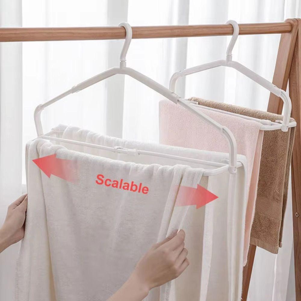 Rotatable Clothes Hanger Scalable Drying Rack Coat Towel Hanger  for Home Closet Balcony
