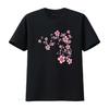Womens Japanese Cherry Blossom Sakura Flower T Shirt Vintage Washed Versatile Breathable Homme Comfortable Slightly Fashion