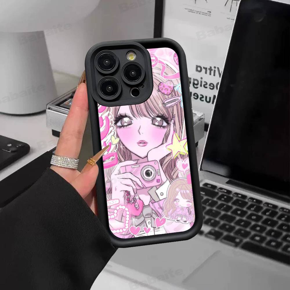 Fashion Gyaru Gyaru Gril Phone Case For IPhone 11 12 13 16 15 17 14 Pro Max Soft Funda Silicone Cover