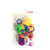 10pcs 24pcs 32pcs Color Key Sleeve Mixed Color Soft Silicone Elastic Key Ring DIY Key Pendant Marking to Distinguish 2030