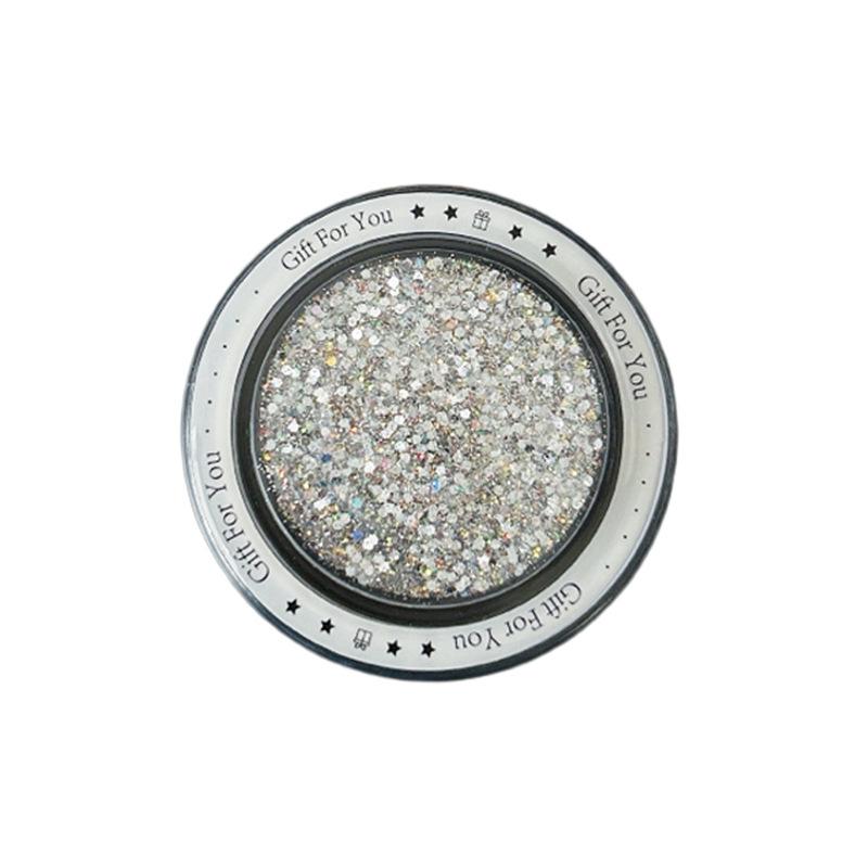 Round Glitter Love Mobile Phone Airbag Bracket Wind Magnetic Suction Magsafe Back Sticker Women'S Small Fresh Ring