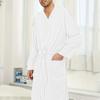 Fashion Waffle Bathrobe Sauna Clothes Thin Nightgown Long Couple Home Clothes Hotel Casual Bathrobe Men