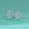Oval CZ Stud Earrings Dainty Versatile Ear Stud Girls Earrings Minimalist Bridal Wedding Accessories Trendy Jewelry Bulk