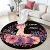 Goat Theme pattern round rug,Carpet Rug for Living Room Bedroom Playroom ,Non-slip Floor Mat,Holiday Gifts and Birthday Gifts.