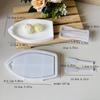 Silicone Boat Storage Tray Mold Heat Resistant Fruit Plate Mould Jewelry Making Tool for Home Decoration Enthusiasts