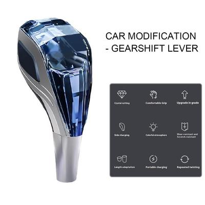 Buton de schimbător de viteze activat prin atingere cu 7 culori Buton de schimbător de viteze din cristal Buton de schimbător automat din cristal Compatibil cu majoritatea mașinilor