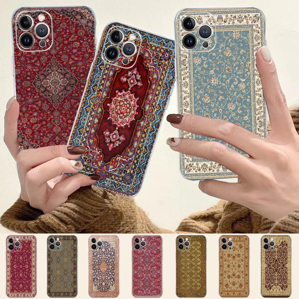 Persian Carpet Phone Case For iPhone 14 11 12 13 Mini Pro XS Max Cover 6 7 8 Plus X XR SE 2020 Funda Shell