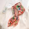 Summer new ink painter hand curling 91 square scarves in stock simulated silk twill temperament shawl manufacturer
