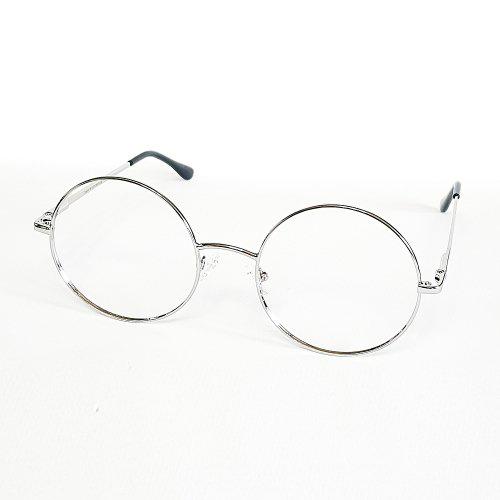 Lapeullolida Santa Silver Glasses With Blue Light Blocking Lenses