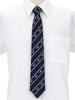 [COLORATA] Colorata Wolf Tie (145 x 8.5cm  Navy  Stripe  100% Silk  Jacquard Weave) Animal  Gift Present