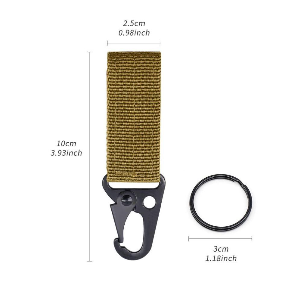 3 Piece Outdoor Tactical Nylon Webbing Buckle, Military Fan Belt Belt Climbing Buckle, Eagle Beak Key CS Hook Equipment