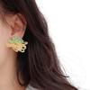 Handmade Beaded Earrings Boho Beaded Flower Earrings Floral Drop Earring Women's Summer Beach Jewelry
