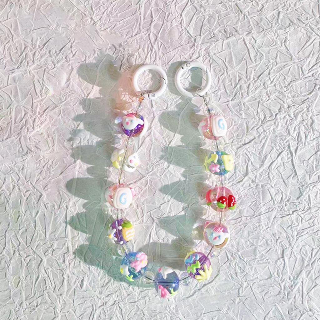 Niedlicher Kawaii Mini-Schlüsselanhänger mit Schleife, Cartoon-Design, bunt, für Telefon, Anti-Verlust, Lanyard, Rucksack, Anhänger, Dekoration, Geschenke