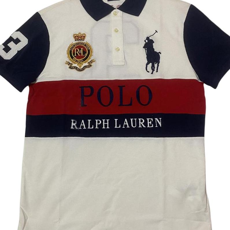 Polo Ralph Lauren Embroidered Patchwork Cotton Polo Shirt Men tops Multicolor 710790853-003