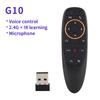 Smart Voice Remote Control Wireless Air Fly Mouse 2.4g G10 G10s Pro Gyroscope Ir Learning Compatible For Android Tv Box