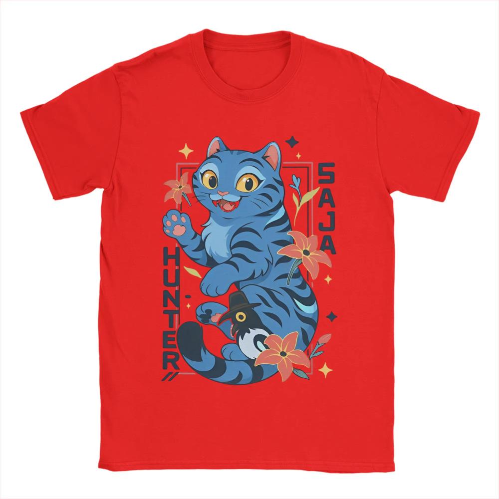 Casual Derpy The Tiger and Bird Kpop Demon Hunter Men Women T-Shirt Men O Neck Cotton T Shirt Short Sleeve Tees Plus Size Tops