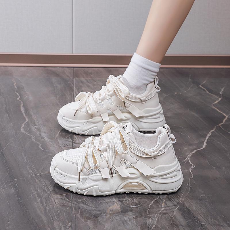 2024 Trendy Korean Style Women's Dad Shoes - Autumn Student Sports Casual Thick-Soled Running Sneakers FB6602