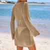 Women's Casual Beach Mesh Cover-Up Dress