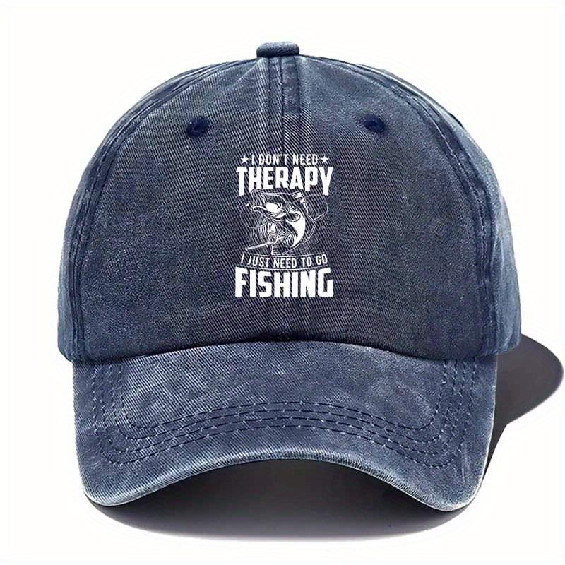 Funny Fishing Hat with I Dont Need Relax I Just Need to Fish Saying  Lightweight Baseball Cap for Anglers