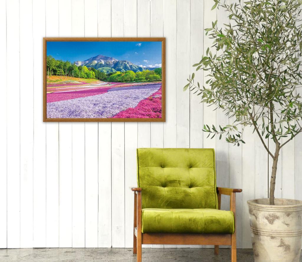 APPLEONE 1000-883 Spring Carpet, Hitsujiyama Park (Chichibu), 1000-Piece Jigsaw Puzzle (75 x 50 cm), Made in Japan