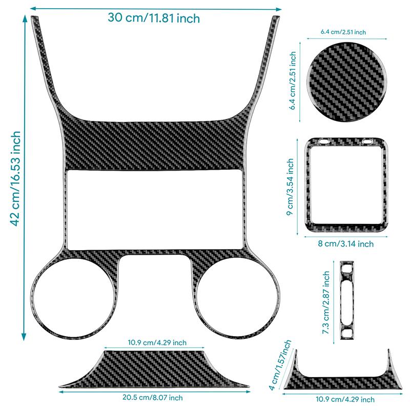 Real Soft Carbon Fiber For Jeep Wrangler JK JKU 2011 2012 2013 2014 2015 2016 2017 LHD RHD Center Console Frame Trim Sticker