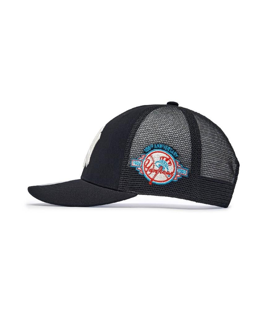 Emelbi Signature Patch Mesh Cap Ny (Black)