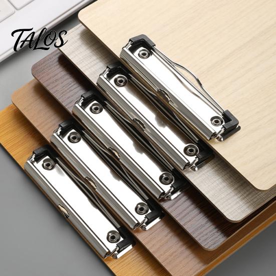 Sturdy Clip Board Wooden Clipboard with Metal Clip, A4 Letter Size Drawing Durable Sketching Board, Wood Grain Thicken Hardboard for Office,