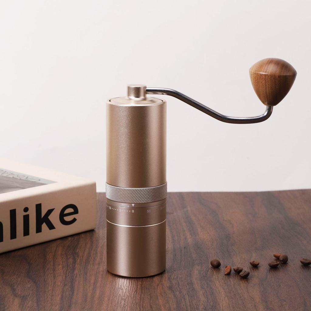 Portable Stainless Steel Manual Coffee Grinder with Hand Crank
