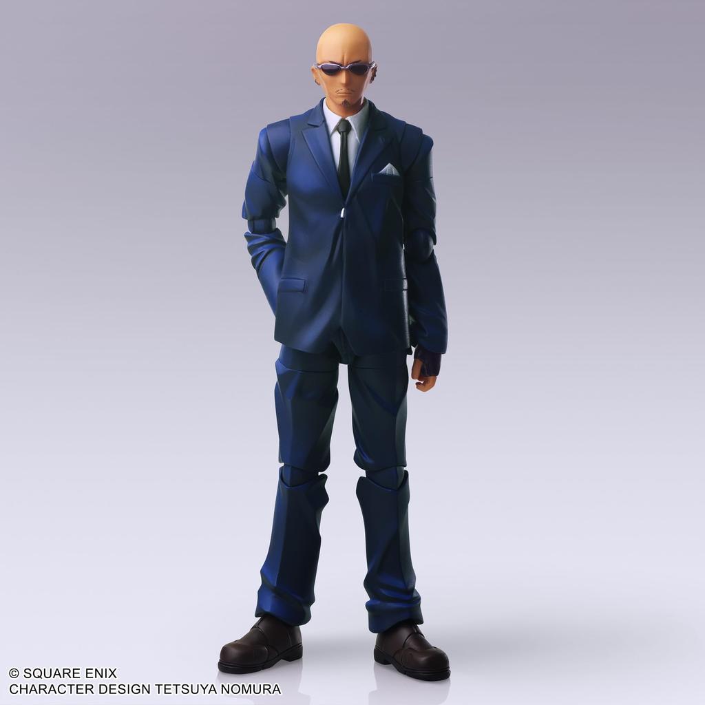 FINAL FANTASY VII BRING ARTS Rude PVC Painted Action Figure