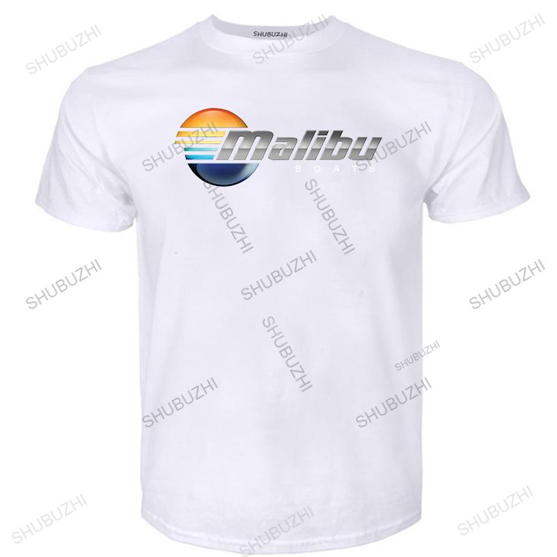 Koszulka Malibu Boats Czarna Szara Biała Męska Koszulka bawełniana shubuzhi Casualowa koszulka z dumą męska Unisex Modna koszulka