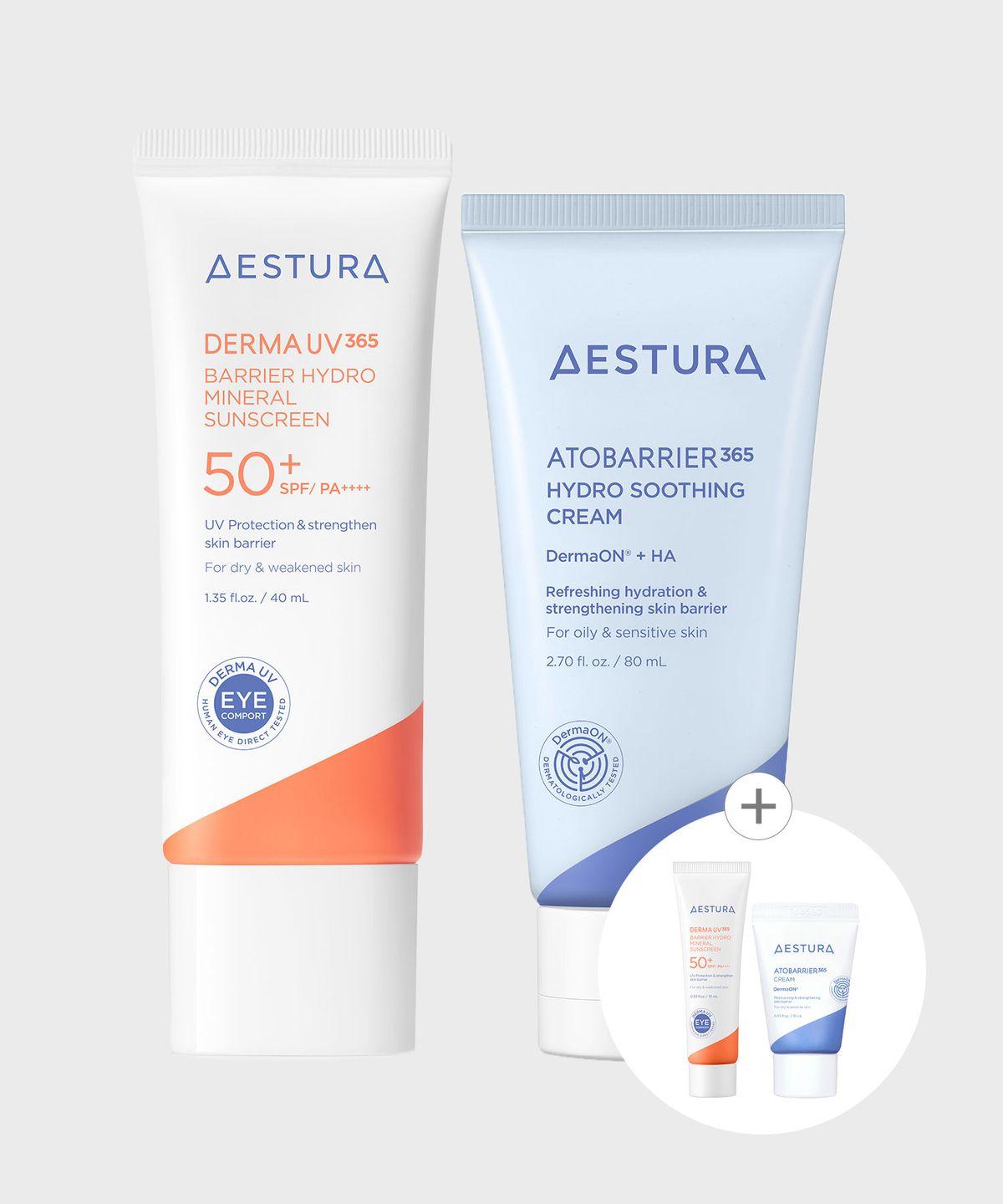Derma UV365 Sunscreen 40ml + Atobarrier Soothing Cream 80ml