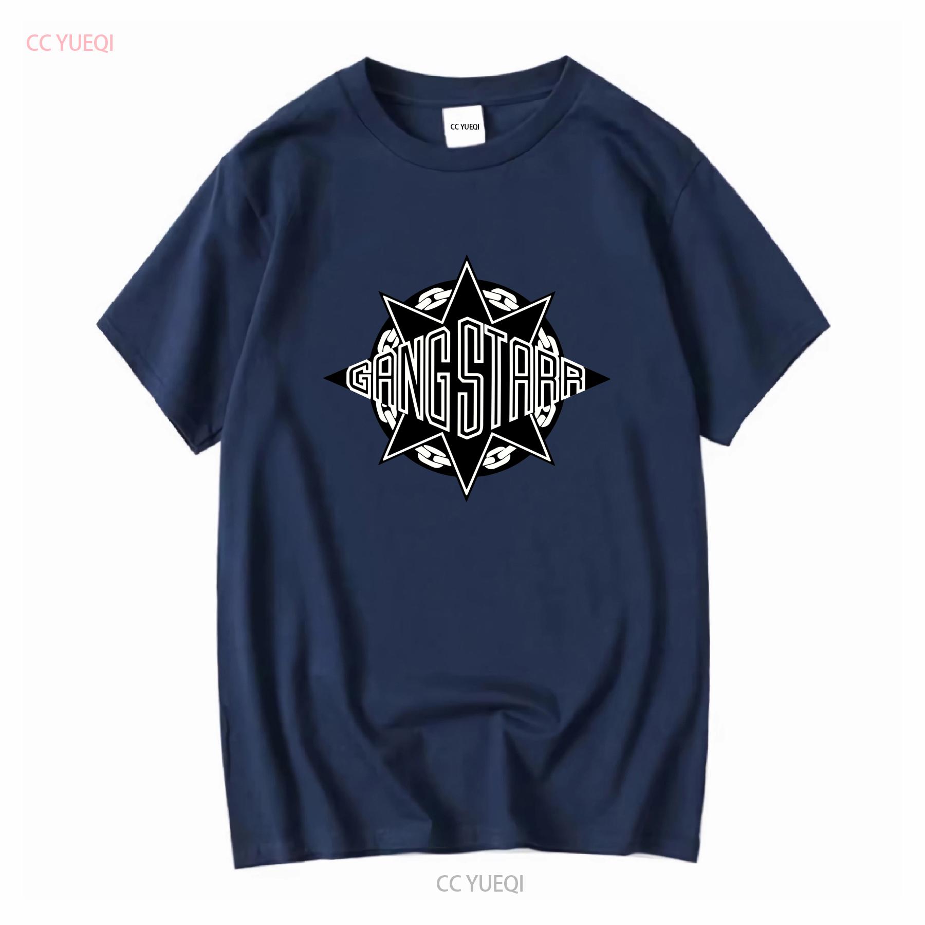 

Gangstarr Logo T shirt 1990 Hip Hop tee long or short sleeves vintage Washed Stretched designer clothes Unisex homme streetwear M