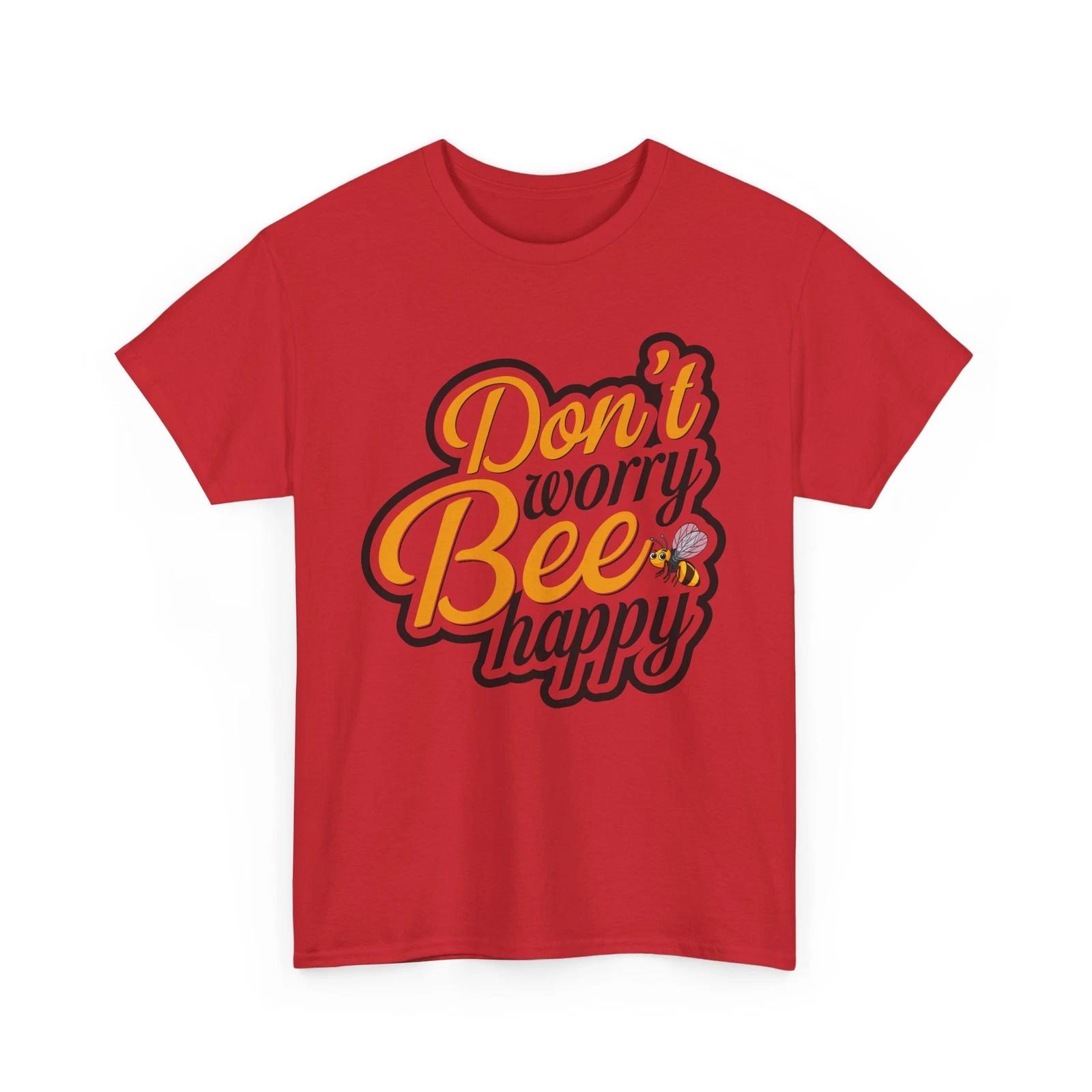 Bee T-Shirt | Save the Bees Shirt | Funny Honeybee | Dont worry Bee happy Shirt S