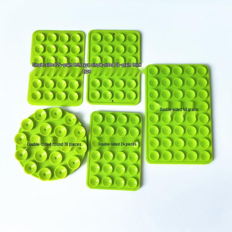 24 Strong Double-Sided Silicone Suction Cup Fixers - Multifunctional Small Adhesive Stickers