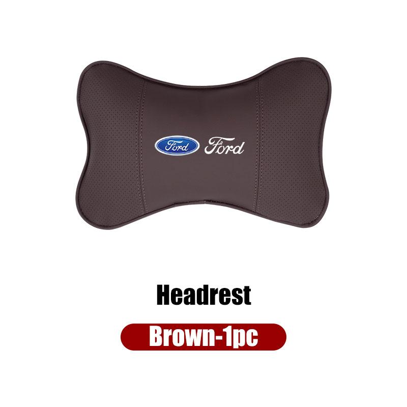 For Ford 1Set Car Seat Headrest Pillow With Seat Belt Shoulder Pad Cover Escort KA Flex Everest KA Expedition Falcon Fusion