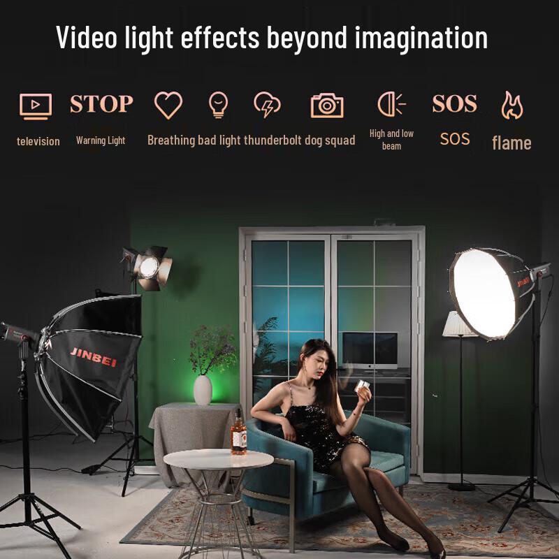 JINBEI LED Video Studio Light Kit