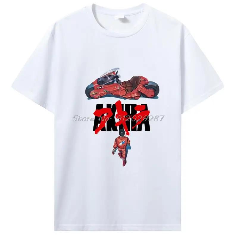 Akira Anime Graphic T-Shirt Japan Vintage Manga T Shirt WoCotton Tee Summer Streetwear Casual Tops Tshirt