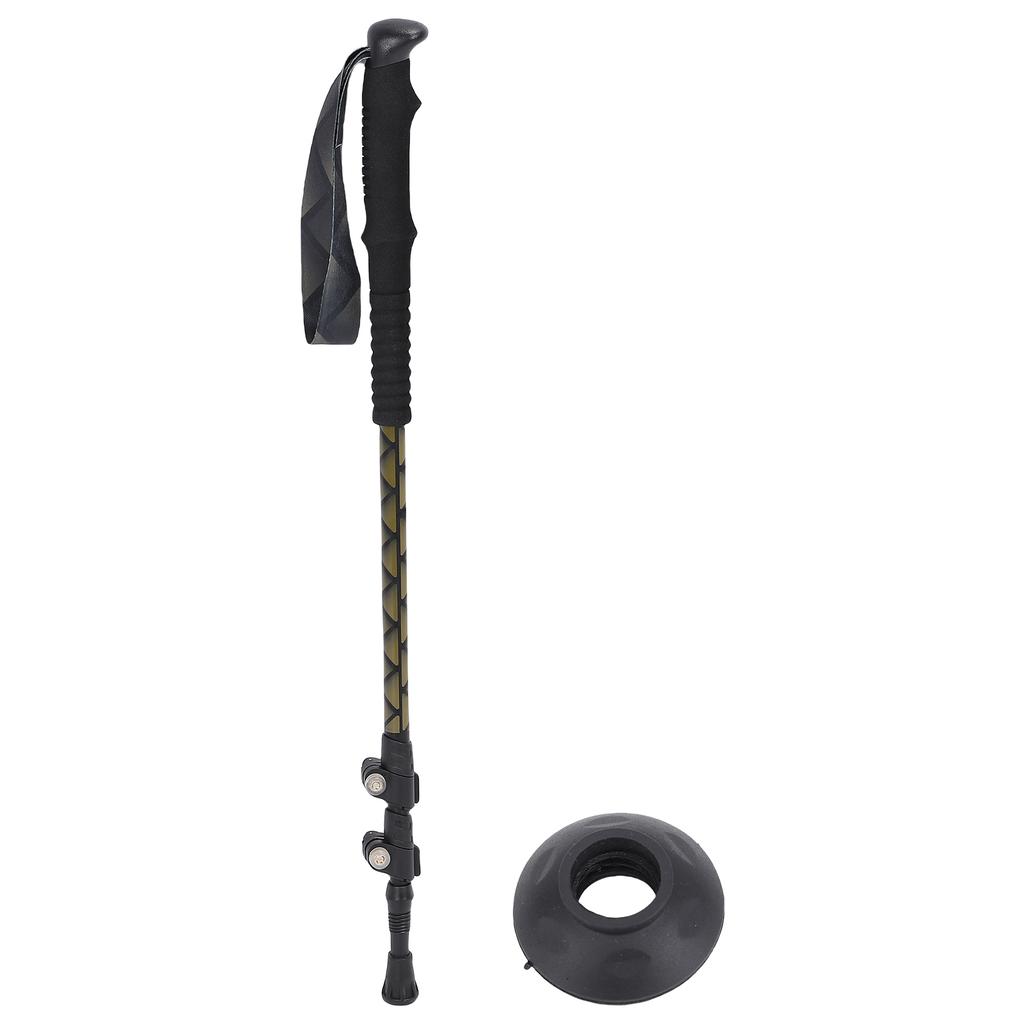 7075 Aluminum Alloy Hiking Pole Extendable EVA Handle Lightweight Walking Stick for Outdoor Activities DSZ002