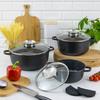 KLAUSBERG KB-7359 8-PIECE GRANITE POTS SET