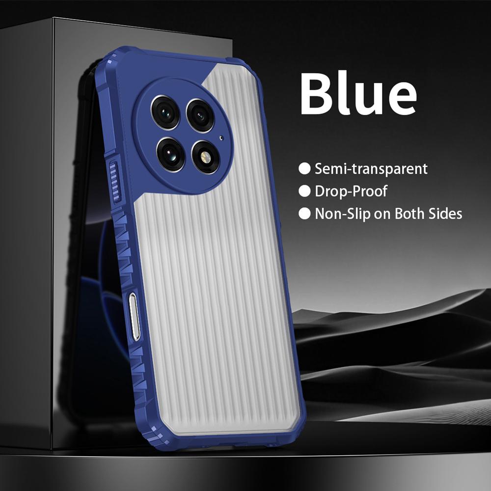 KEYSION Heavy Duty Shockproof Phone Case for OnePlus 13R 5G 13 5G Silicone+PC Translucent Matte Cover for OnePlus 1+ Ace 5 Pro