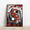 Japanese Ink Wash Painting, Torii, Crane, Samurai Geisha, Koi Carp, Art Canvas Prints, Wall Art, Home Decor Mural