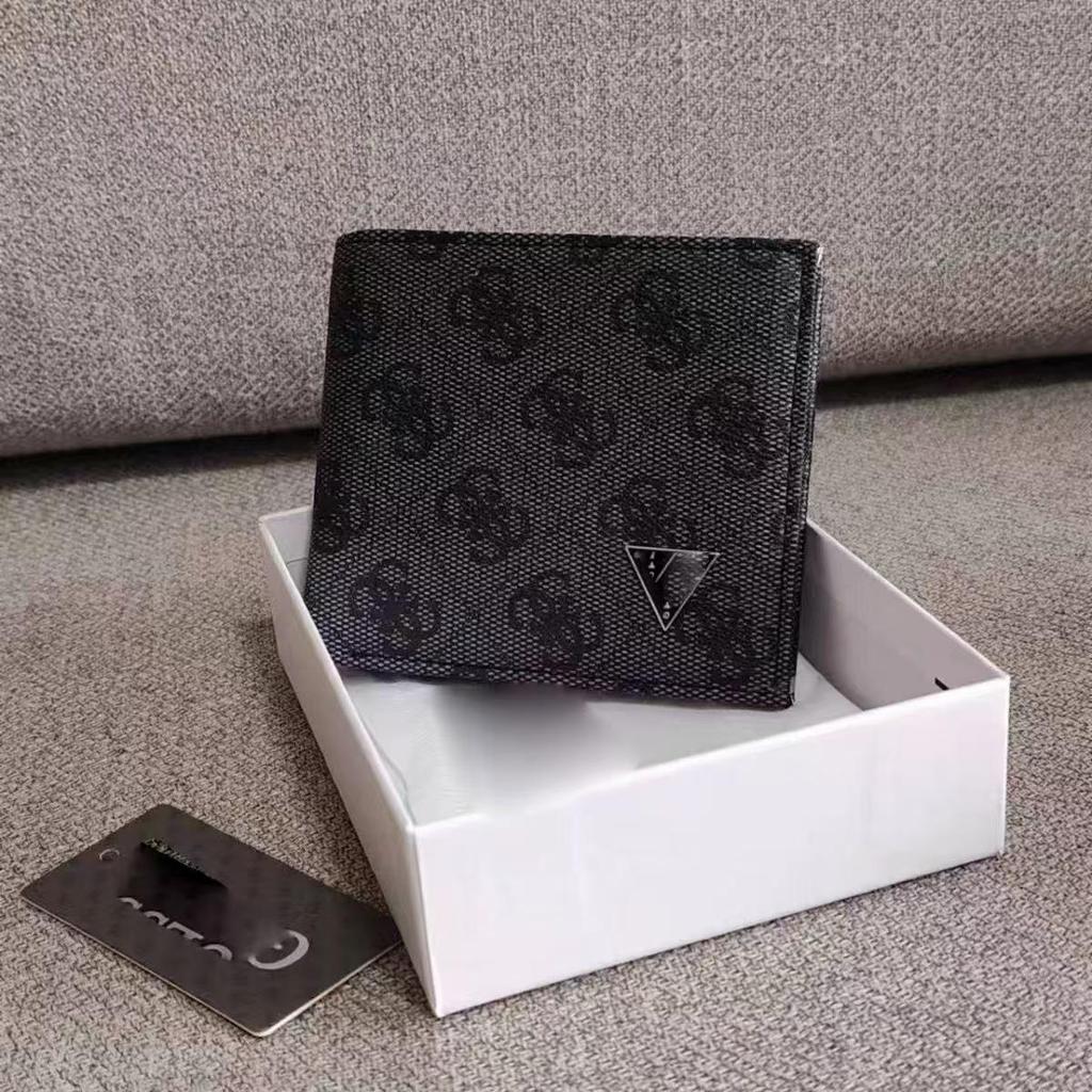 Herren Trendy Kurzes Leder Portemonnaie mit Multi-Kartenfächern und Reißverschluss